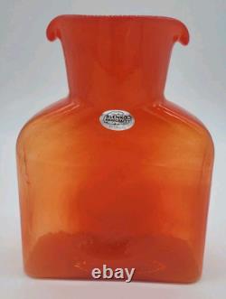Blenko 1st Quality Butternut 384 Water Bottle, Double Spout Pitcher