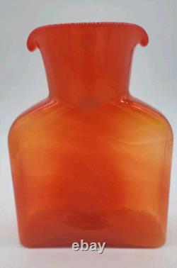 Blenko 1st Quality Butternut 384 Water Bottle, Double Spout Pitcher