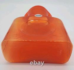 Blenko 1st Quality Butternut 384 Water Bottle, Double Spout Pitcher