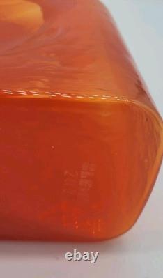 Blenko 1st Quality Butternut 384 Water Bottle, Double Spout Pitcher