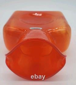 Blenko 1st Quality Butternut 384 Water Bottle, Double Spout Pitcher
