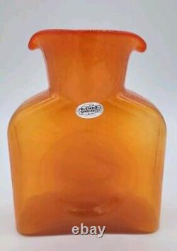 Blenko Butternut 384 Water Bottle, Double Spout Pitcher