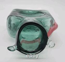 Blenko Caturday Companion Mouse 384M Water Bottle, Double Spout Pitcher