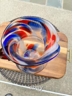 Blenko Confetti Art Glass Water Carafe Pitcher 11.5 USA WithTag Limited Edition