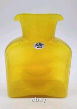 Blenko FIRST QUALITY Citrine 384 Water Bottle, Double Spout Pitcher