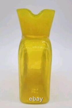 Blenko FIRST QUALITY Citrine 384 Water Bottle, Double Spout Pitcher