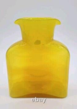 Blenko FIRST QUALITY Citrine 384 Water Bottle, Double Spout Pitcher