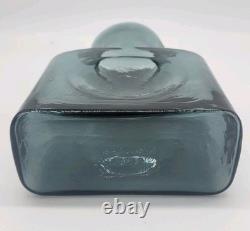 Blenko HTF 50s Charcoal 384 Water Bottle, Double Spout Pitcher