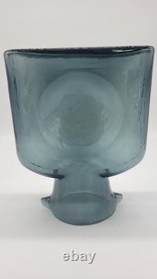 Blenko HTF 50s Charcoal 384 Water Bottle, Double Spout Pitcher