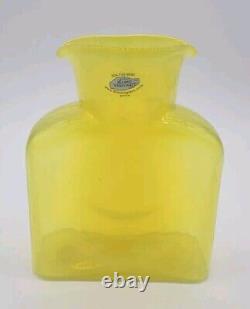 Blenko HTF SUNSHINE 384 Water Bottle, Double Spout Pitcher