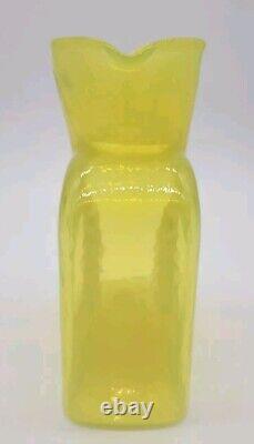 Blenko HTF SUNSHINE 384 Water Bottle, Double Spout Pitcher