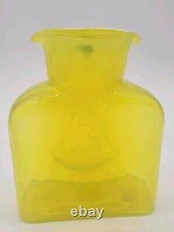 Blenko HTF SUNSHINE 384 Water Bottle, Double Spout Pitcher