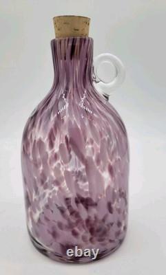 Blenko Limited Release 3115M Fritted Moonshine Jug, First Quality Signed