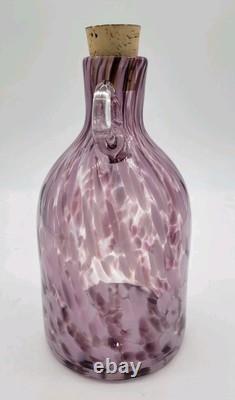Blenko Limited Release 3115M Fritted Moonshine Jug, First Quality Signed