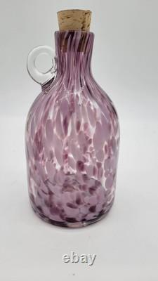 Blenko Limited Release 3115M Fritted Moonshine Jug, First Quality Signed