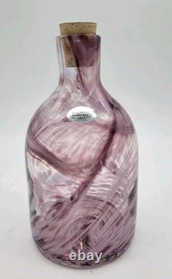 Blenko Limited Release 3115M Fritted Moonshine Jug, First Quality Signed #2