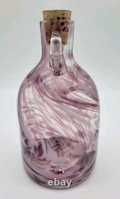 Blenko Limited Release 3115M Fritted Moonshine Jug, First Quality Signed #2