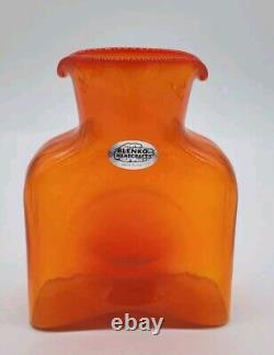 Blenko MINI Butternut 384 Water Bottle, Double Spout Pitcher