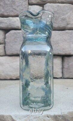 Blenko SPECIAL EDITION NEBULA 384 Water Bottle, Double Spout Pitcher