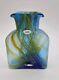 Blenko Special Edition Starry Night 384 Water Bottle, Double Spout Pitcher