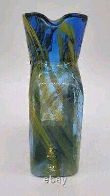 Blenko SPECIAL EDITION STARRY NIGHT 384 Water Bottle, Double Spout Pitcher