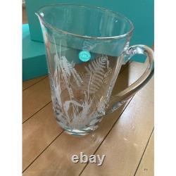 Boxed Tiffany & Co. Crystal Glass Water Pitcher Jug H 21cm Vintage Japan New