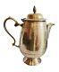 Brass Water Jug With Lid Oval Shaped Pitcher Embossed For Storage & Serving