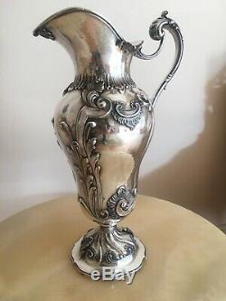 Buccellati Grande Imperiale water pitcher. 0925 sterling silver vintage ex cond