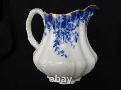 Burgess & Leigh VERMONT Flow Blue 96 oz 10 Cup Water Pitcher 1894 FUC (JP)