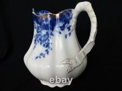 Burgess & Leigh VERMONT Flow Blue 96 oz 10 Cup Water Pitcher 1894 FUC (JP)