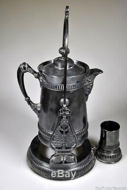C. 1889 No. 0403 TILTING PITCHER WATER SET by Meridian Silver Plate Co