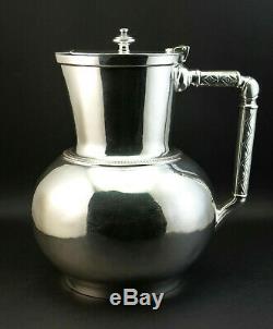 C1884, Christopher Dresser For Elkington Antique Silver Plated Water Claret Jug