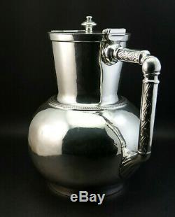 C1884, Christopher Dresser For Elkington Antique Silver Plated Water Claret Jug