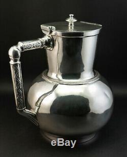 C1884, Christopher Dresser For Elkington Antique Silver Plated Water Claret Jug