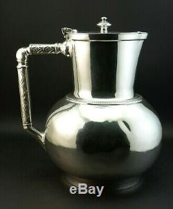 C1884, Christopher Dresser For Elkington Antique Silver Plated Water Claret Jug