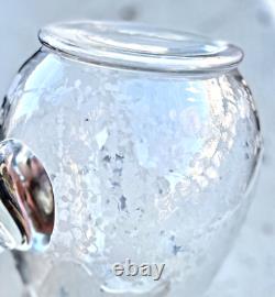 CAMBRIDGE Glass Rose Point GrannyCore Etched Water Pitcher Jug RARE 76 OZ 7 3/4