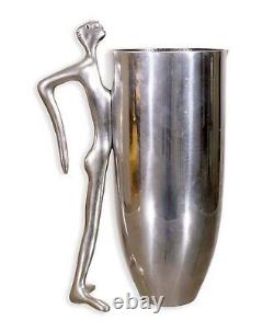 Carrol Boyes Water Jug Man Aluminum Pitcher Mid Century Modern Stamped