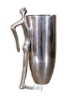 Carrol Boyes Water Jug Man Aluminum Pitcher Mid Century Modern Stamped