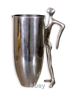 Carrol Boyes Water Jug Man Aluminum Pitcher Mid Century Modern Stamped