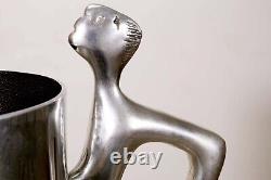 Carrol Boyes Water Jug Man Aluminum Pitcher Mid Century Modern Stamped