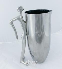 Carrol Boyes Water Jug-Man Pitcher With Leaning Man Handle And Original Box