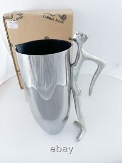 Carrol Boyes Water Jug-Man Pitcher With Leaning Man Handle And Original Box