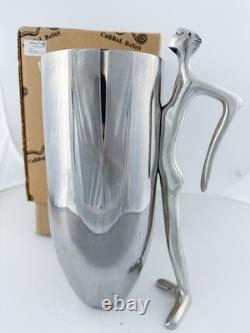 Carrol Boyes Water Jug-Man Pitcher With Leaning Man Handle And Original Box