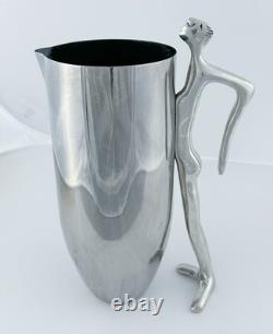 Carrol Boyes Water Jug-Man Pitcher With Leaning Man Handle And Original Box