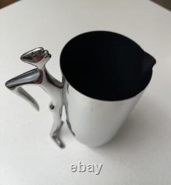 Carrol Boyes Water Jug Standing Man Handle Metal Bar Pitcher South Africa