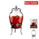 Chic 2.64 Gal Cold Drink Jug With Stylish Metal Stand Perfect For Celebrations