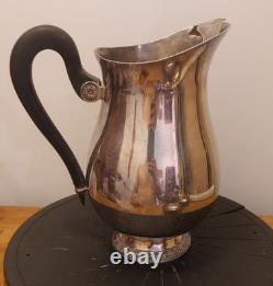 Christofle Malmaison Silver Plated Water Pitcher Jug French Elegance Art Design