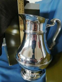 Christofle Silver Plated Water Pitcher Wine Jug LARGE FRANCE