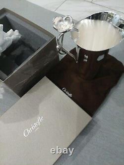 Christofle Silver Water Pitcher Jug Bowl Container Anemone BRAND NEW! 4235025