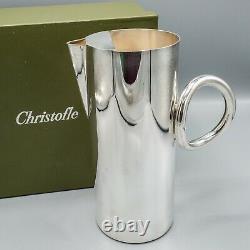 Christofle Vertigo Silverplate Water Pitcher in Box 9 H FREE USA SHIPPING